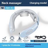 Masseur électrique pour le cou EMS Pulse Rechargeable USB Thérapie de traction cervicale
