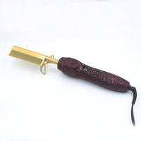 Peigne de Coiffure Double Usage avec Strass en Cristal