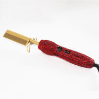 Peigne de Coiffure Double Usage avec Strass en Cristal