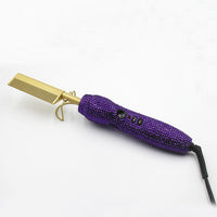 Peigne de Coiffure Double Usage avec Strass en Cristal
