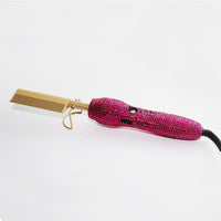 Peigne de Coiffure Double Usage avec Strass en Cristal