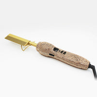 Peigne de Coiffure Double Usage avec Strass en Cristal