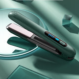 Lisseur et Boucleur Sans Fil Mini 2 en 1 - Fer à Lisser avec Batterie 5000 mAh Rechargeable par USB