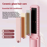 Lisseur à Cheveux Portable avec Écran LCD et Technologie à Anions
