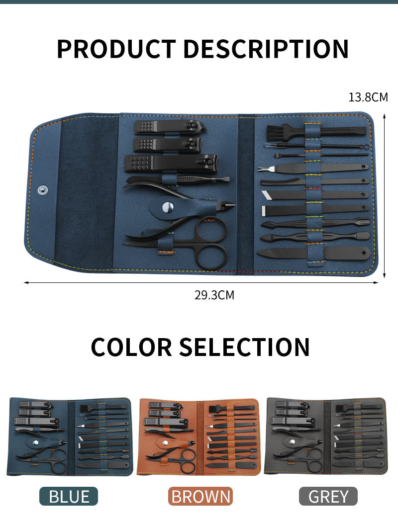 Kit de manucure et pédicure professionnel de 4 à 16  pièces