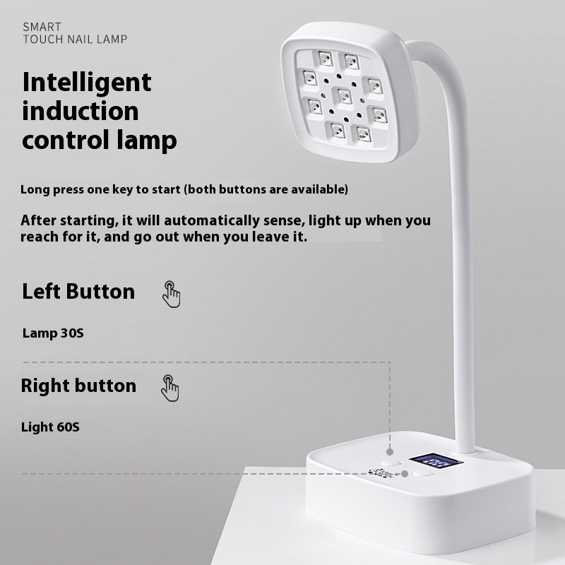 Lampe de bureau à induction à séchage rapide pour manucure