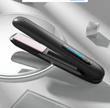 Lisseur et Boucleur Sans Fil Mini 2 en 1 - Fer à Lisser avec Batterie 5000 mAh Rechargeable par USB