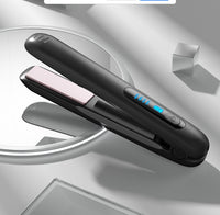 Lisseur et Boucleur Sans Fil Mini 2 en 1 - Fer à Lisser avec Batterie 5000 mAh Rechargeable par USB