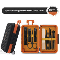 12 ciseaux à ongles avec étui de voyage