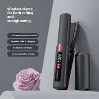 Lisseur à Cheveux Portable avec Écran LCD et Technologie à Anions