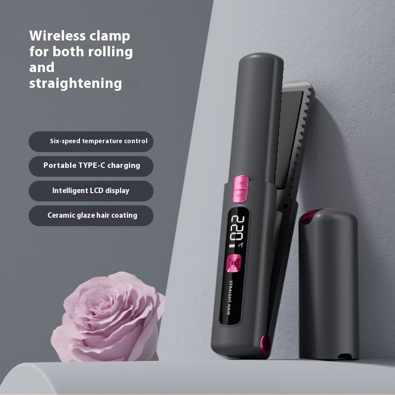 Lisseur à Cheveux Portable avec Écran LCD et Technologie à Anions
