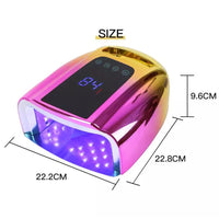 Lampe UV de luminothérapie pour ongles 96 W haute puissance, séchage rapide, intelligente et sans fil