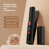 Lisseur à Cheveux Portable avec Écran LCD et Technologie à Anions