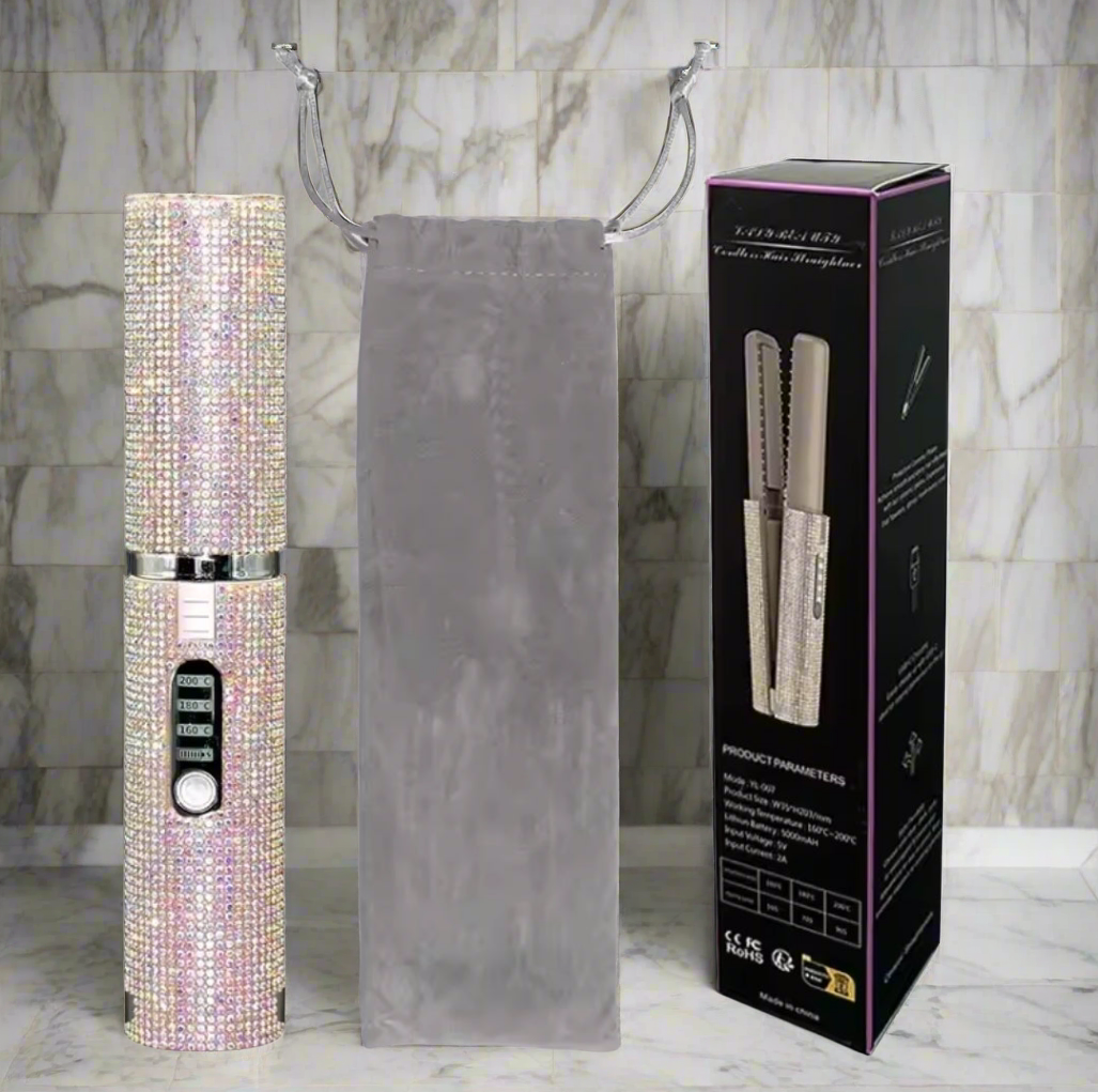 Portable USB Rechargeable Hair Straightener