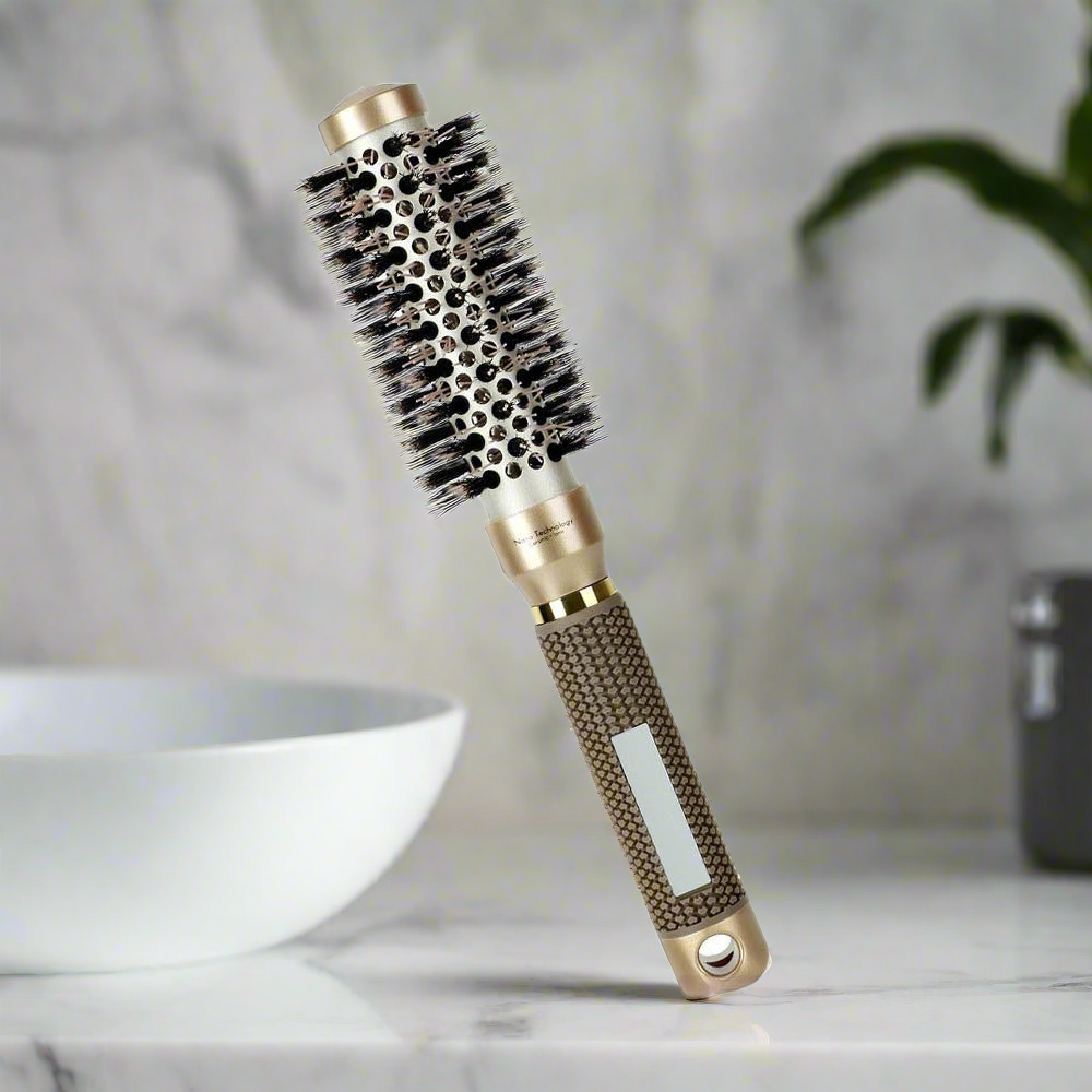 Peigne de coiffure vague volumineuse pour femmes - Tube céramique et aluminium résistant à la chaleur