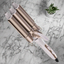 Triple barrel curling iron with water wave effect