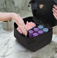 Nouveau Set Électrique de Bigoudis avec Sac de Transport – 12 Rouleaux