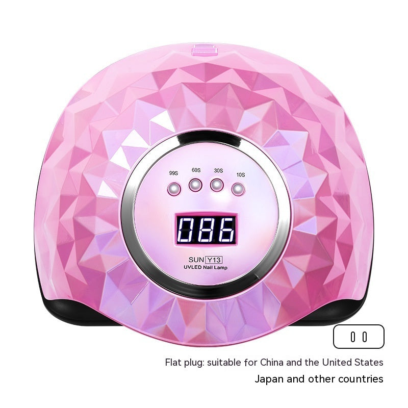 Lampe de Séchage Haute Puissance Manche Anti-Brûlure avec 60 LEDs pour Art des Ongles
