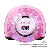 Lampe de Séchage Haute Puissance Manche Anti-Brûlure avec 60 LEDs pour Art des Ongles