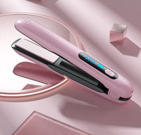 Lisseur et Boucleur Sans Fil Mini 2 en 1 - Fer à Lisser avec Batterie 5000 mAh Rechargeable par USB