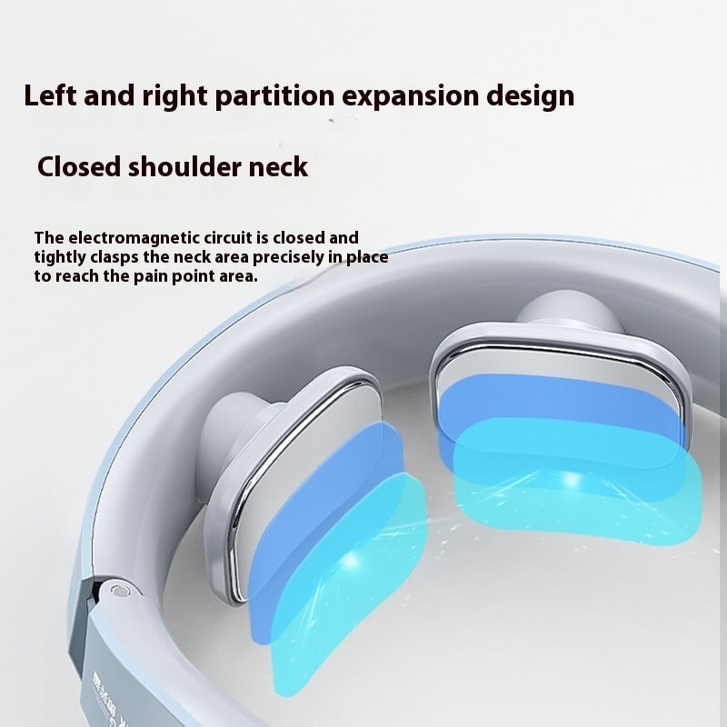 Masseur électrique pour le cou EMS Pulse Rechargeable USB Thérapie de traction cervicale